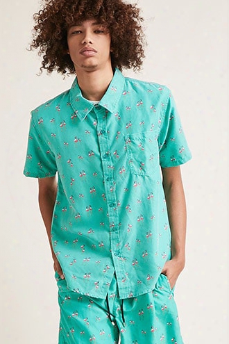 Ingear Flamingo Print Shirt