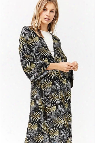 Leaf Print Kimono