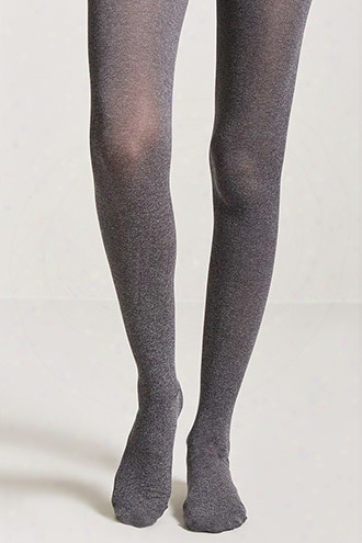 Marled Knit Opaque Tights