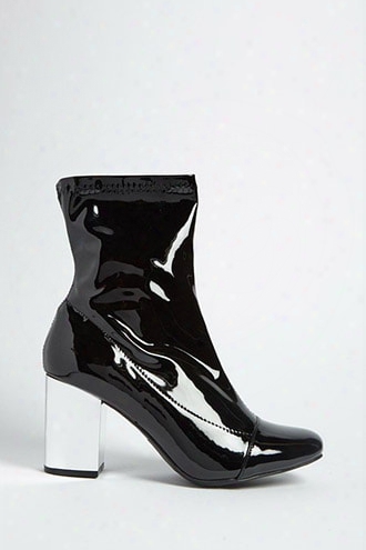 Metallic Heel Ankle Boots