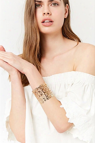 Ornate Cutout Cuff Bracelet