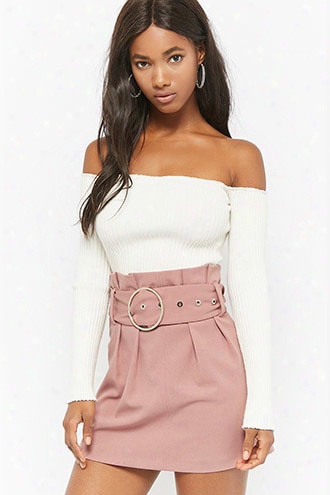 Paperbag-waist Mini Skirt