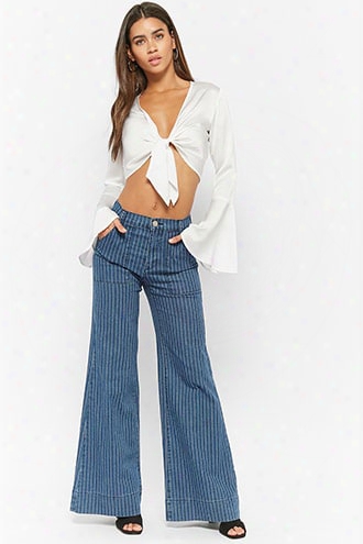 Pinstriped Flare Pants