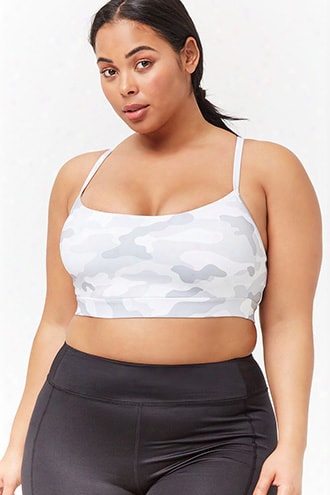 Plus Size High Impact - Camo Sports Bra