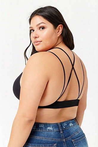 Plus Size Seamless Strappy Bralette