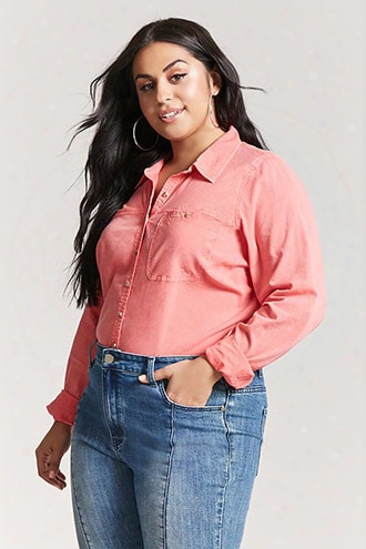 Plus Size Woven Shirt