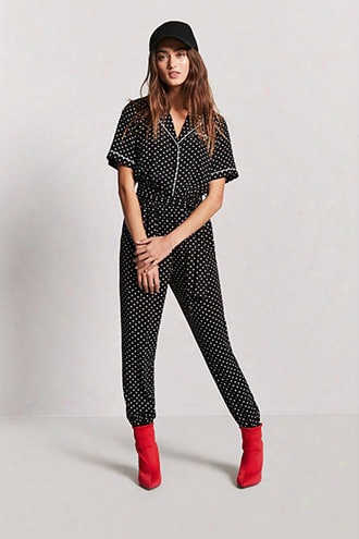 Polka Dot Print Jumpsuit