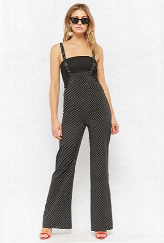 Polka Dot Suspender Jumpsuit