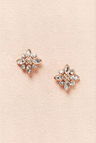 Rhinestone & Jewel Stud Earrings