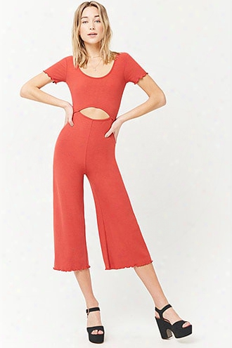 Ribbed Cutout Jumpsuit