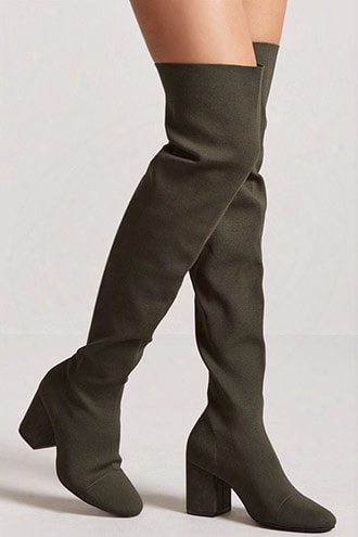 Ribbed Over-the-knee Boots