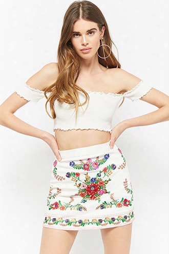 Selfie Leslie Embroidered Skirt