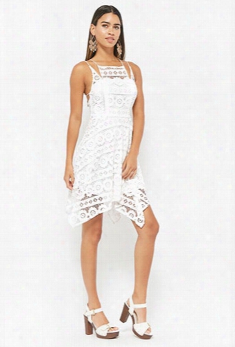 Selfie Leslie Strappy Crochet Lace Dress