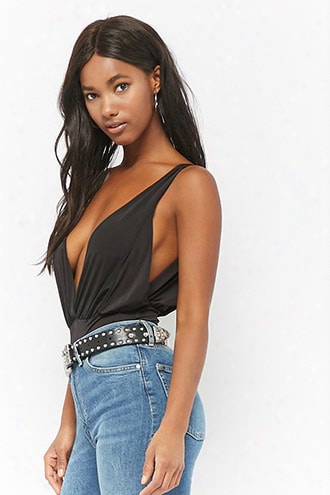 Shirred Surplice Bodysuit