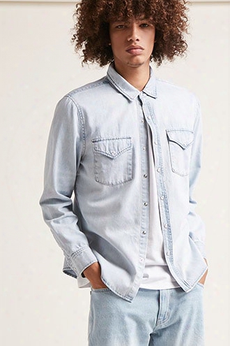 Snap-button Denim Shirt