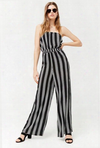 Strapless Stripe Jumpsuit