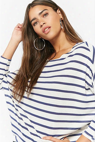 Striped Dolman High-low Top