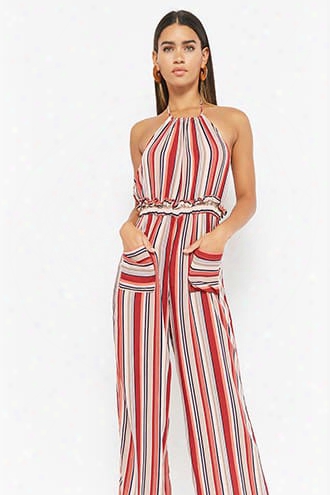 Striped Halter Jumpsuit