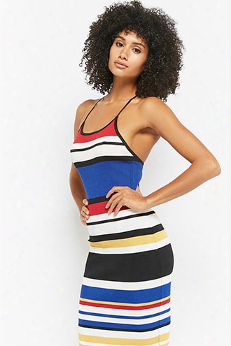 Striped Midi Cami Dress