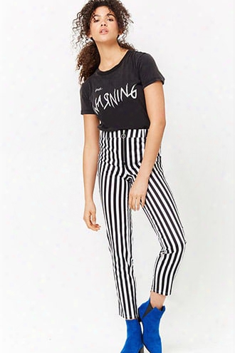 Striped Pull-ring Pants