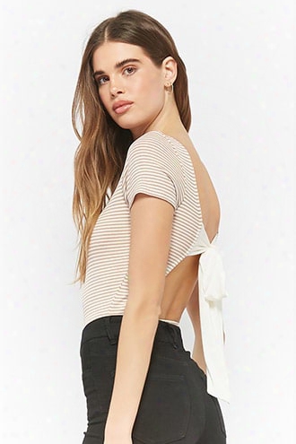 Striped Tie-back Bodysuit