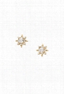 CZ Starburst Stud Earrings