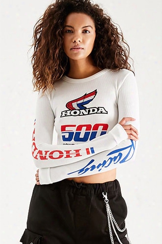 Waffle Knit Honda Graphic Top