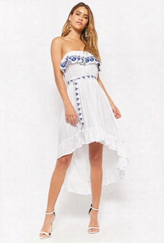 Z&l Europe Embroidered Flounce Dress