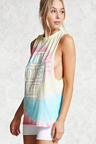 Active No Days Off Tie-dye Top