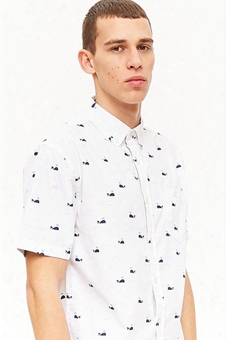 Artistry In Motion Whale Print Shirt