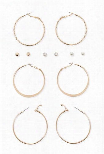 Assorted Stud And Hoop Earring Set