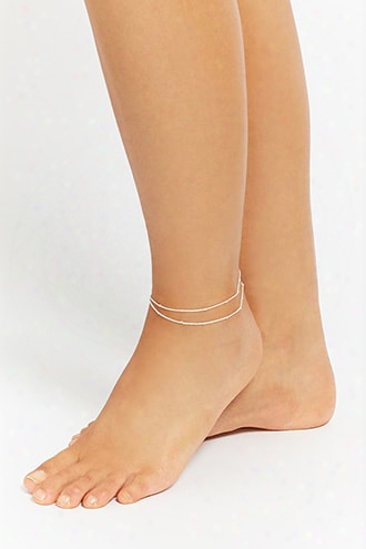 Beaded Dual Chain Anklet