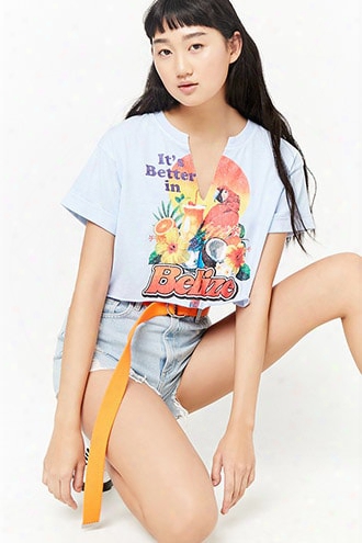 Better In Belize Cropped Tee