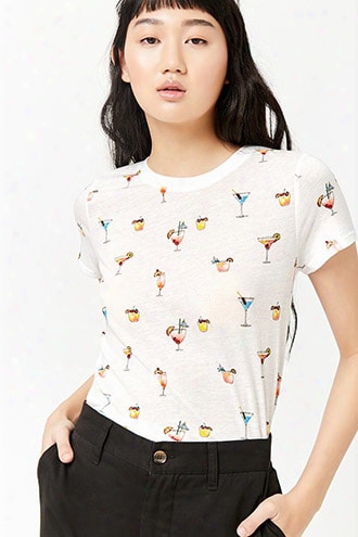 Cocktail Print Tee