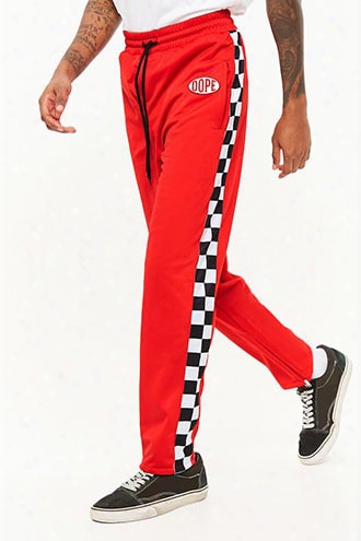 Dope Checkered Panel Track Pants