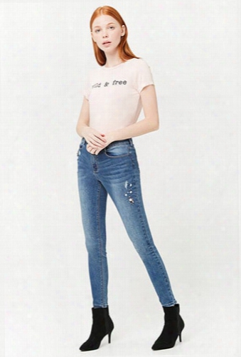 Faux Gem Skinny Jean S