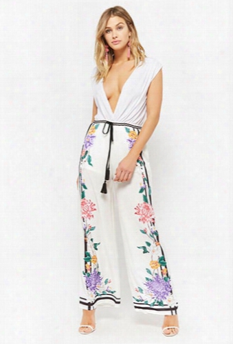 Floral Crepe Palazzo Pants