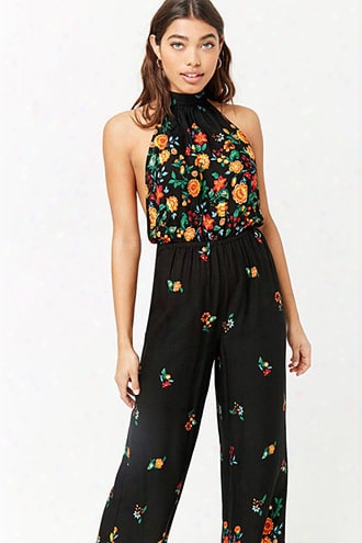 Floral Halter Jumpsuit