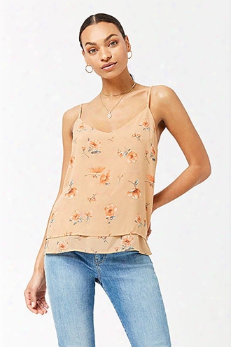 Floral Layered Hem Cami