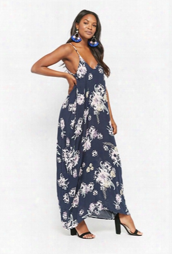 Floral Print Maxi Cami Dress