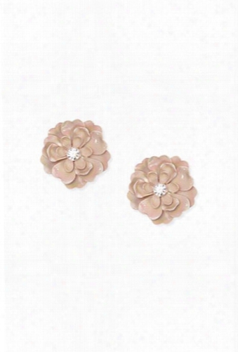 Floral Rhinestone Stud Earrings