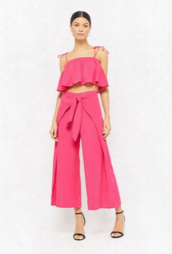 Flounce Cami Top & Tulip-hem Pants Set