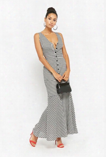 Gingham Mermaid Maxi Dress