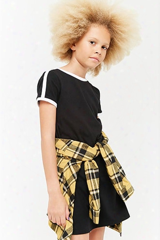 Girls Contrast T-shirt Dress (kids)