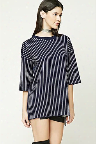 Pinstripe Shift Dress