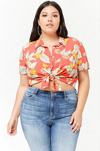 Plus Size Floral Shirt