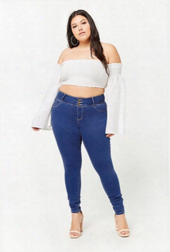 Plus Size High-rise Skinny Jeans