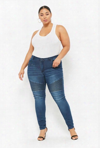 Plus Size Moto Jeans