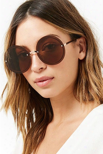 Rimless Round Sunglasses