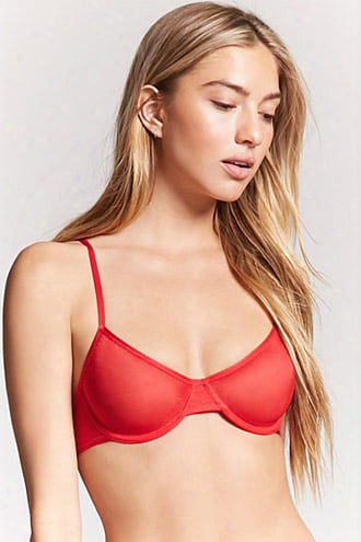 Sheer Mesh Underwire Bra